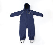 Load image into Gallery viewer, KidORCA Kids Softshell Overall Play Suit _ Navy
