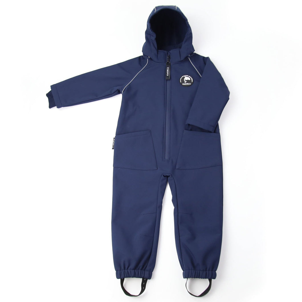 KidORCA Kids Softshell Overall Play Suit _ Navy