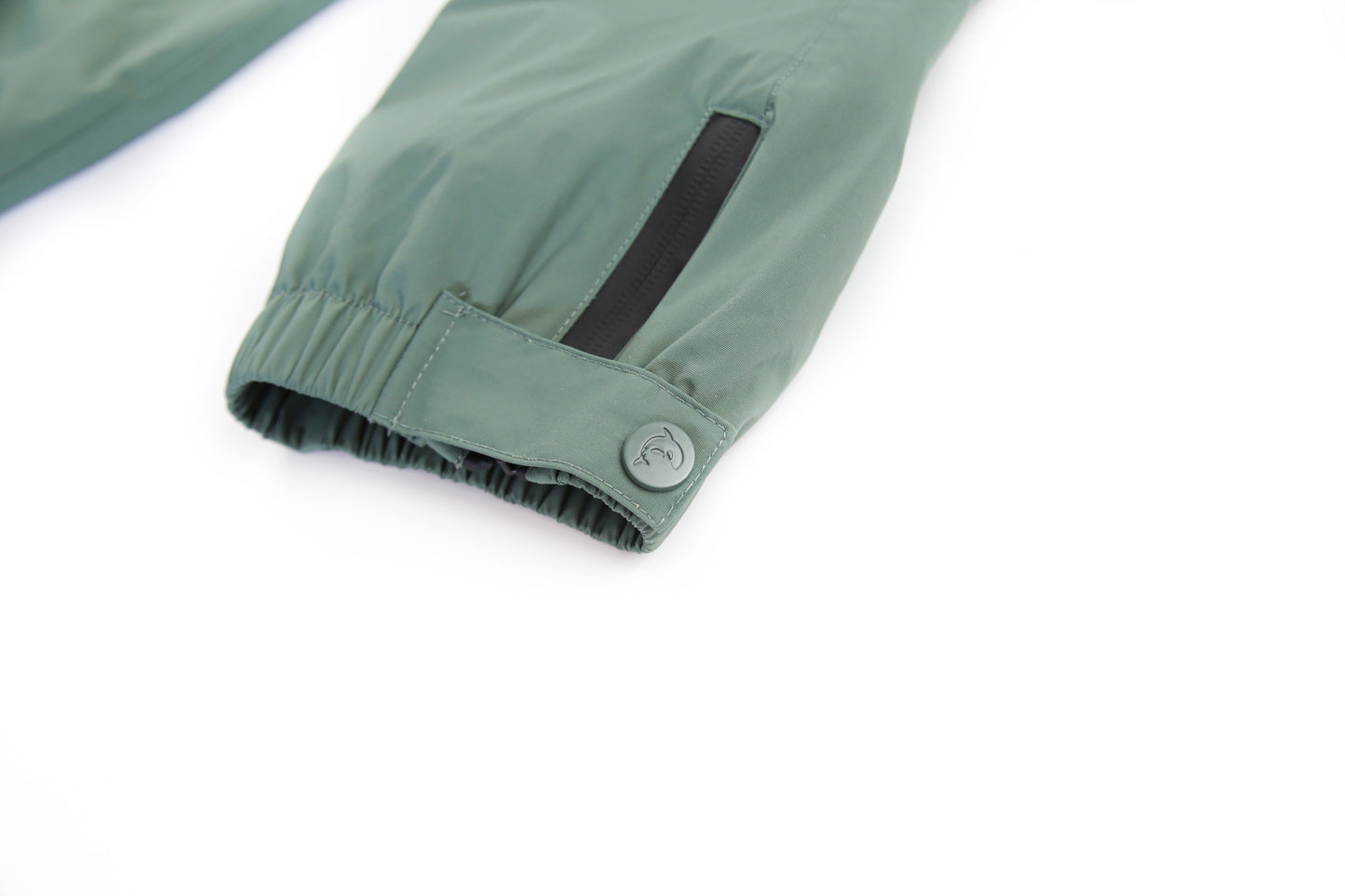 KidORCA Kids Rain Pants Hard Shell Waterproof _ Olive