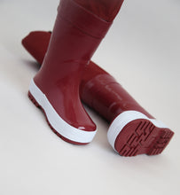 Load image into Gallery viewer, KidORCA Kids Rain Boots with Above Knee Waders _ Merlot

