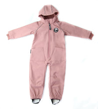 Load image into Gallery viewer, KidORCA Kids Softshell Overall Play Suit _ Ash Rose

