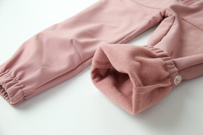 KidORCA Kids Softshell Overall Play Suit _ Ash Rose