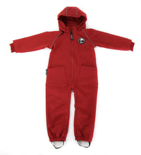 Load image into Gallery viewer, KidORCA Kids Softshell Overall Play Suit _ Merlot

