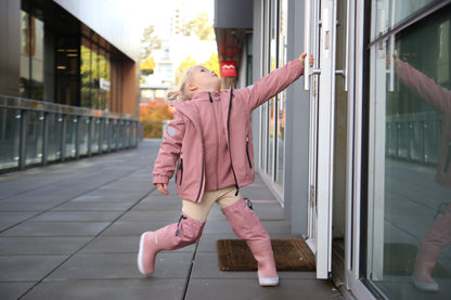 KidORCA Kids Mid Layer Fleece Jacket _ Ash Rose