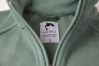 KidORCA Kids Mid Layer Fleece Jacket _ Olive