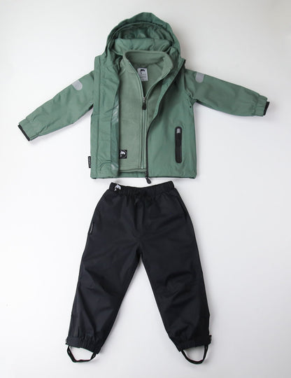 KidORCA Kids Mid Layer Fleece Jacket _ Olive