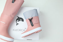 Load image into Gallery viewer, KidORCA Kids Rain Boots with Above Knee Waders _ Ash Rose
