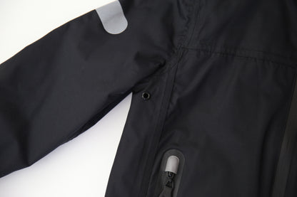 KidORCA Kids Rain Jacket Insulated _ Black _ Model 2022