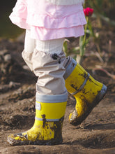 Load image into Gallery viewer, KidORCA Kids Rain Boots with Above Knee Waders _ Yellow
