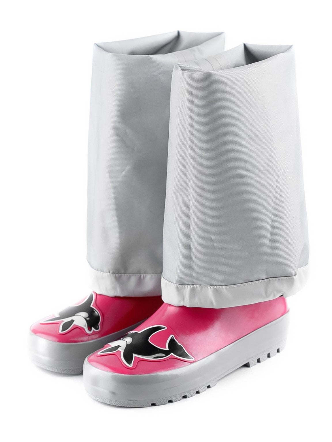 KidORCA Kids Rain Boots with Above Knee Waders _ Pink