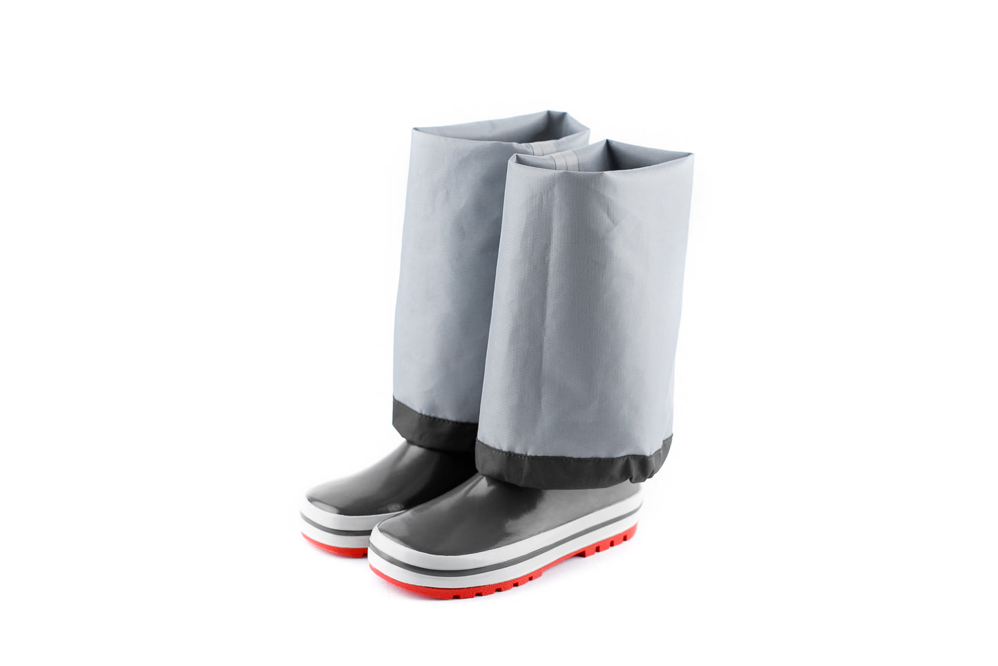 KidORCA Kids Rain Boots with Above Knee Waders _ Grey